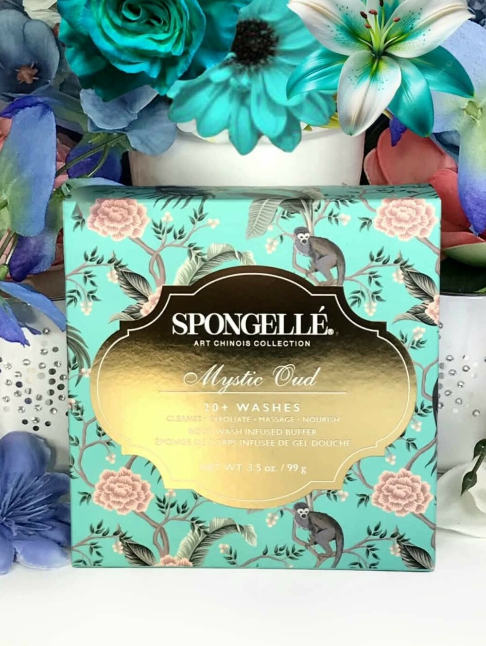 Spongelle Mystic Oud Art Chinos Buffer Sponge bergamot, carnation & oud *BNIB